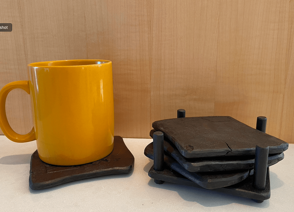 Wrought Iron Beverage Coasters - Montana Made by Meridian Farm and